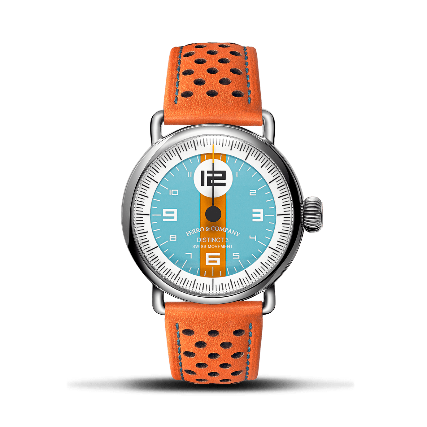 Distinct 3 GLF w / Orange Straps - Ferro & Company Watches