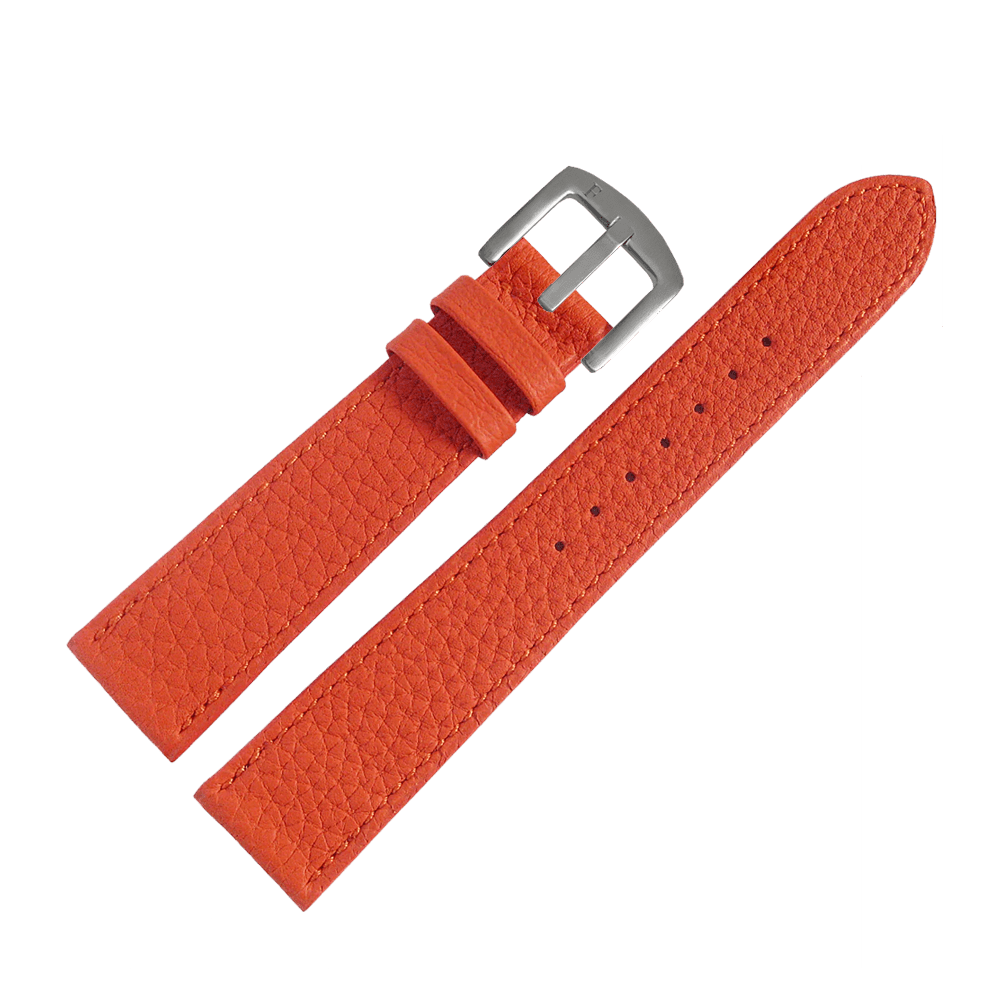 Leather Straps Orange 20 MM Lychee - Ferro &amp; Company Watches